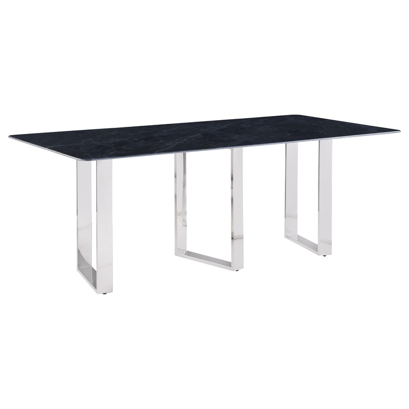 Coaster Furniture Desden 109361 79-inch Rectangular Sintered Stone Dining Table – Grey