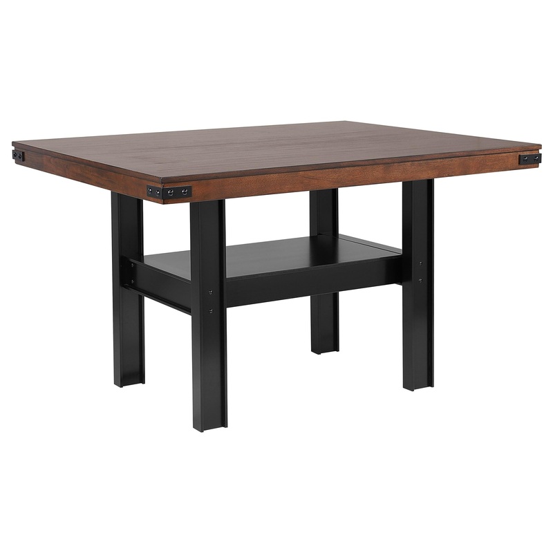 Coaster Furniture Patterson 108888 60-inch Counter Height Dining Table – Mango Oak