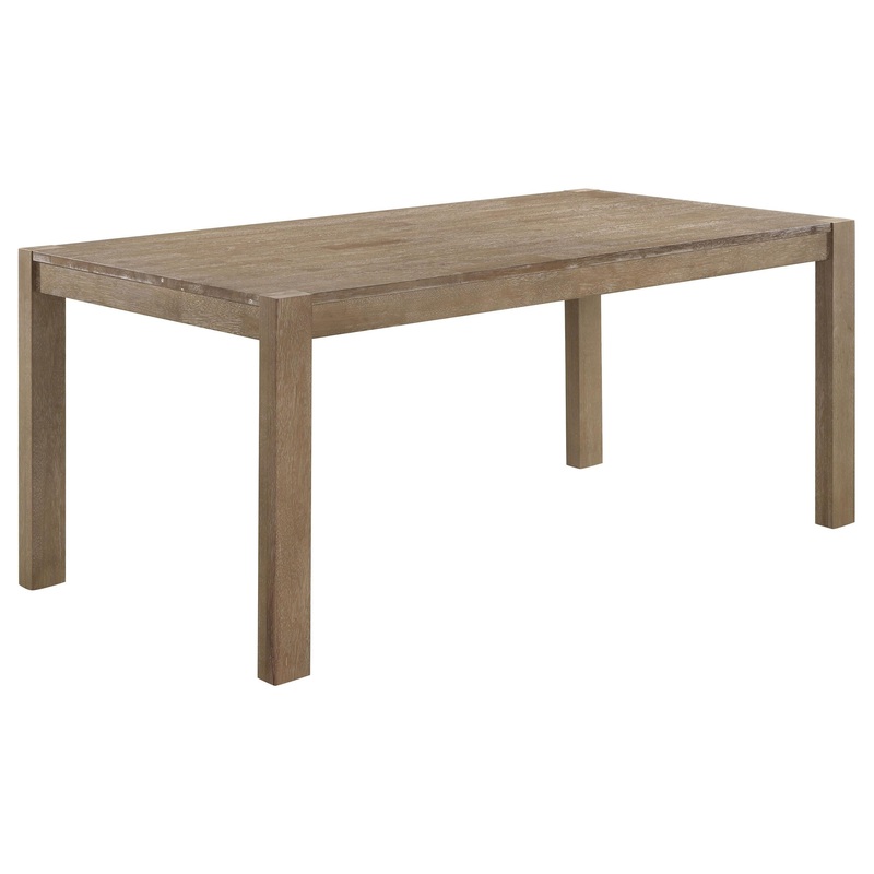 Coaster Furniture Scottsdale 109181 71-inch Solid Wood Dining Table – Washed Brown