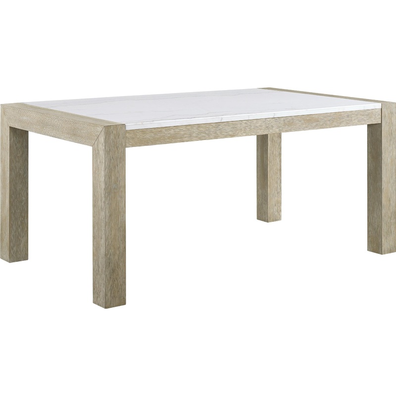Crown Mark Dune 1321T-3866 Genuine Marble Dining Table