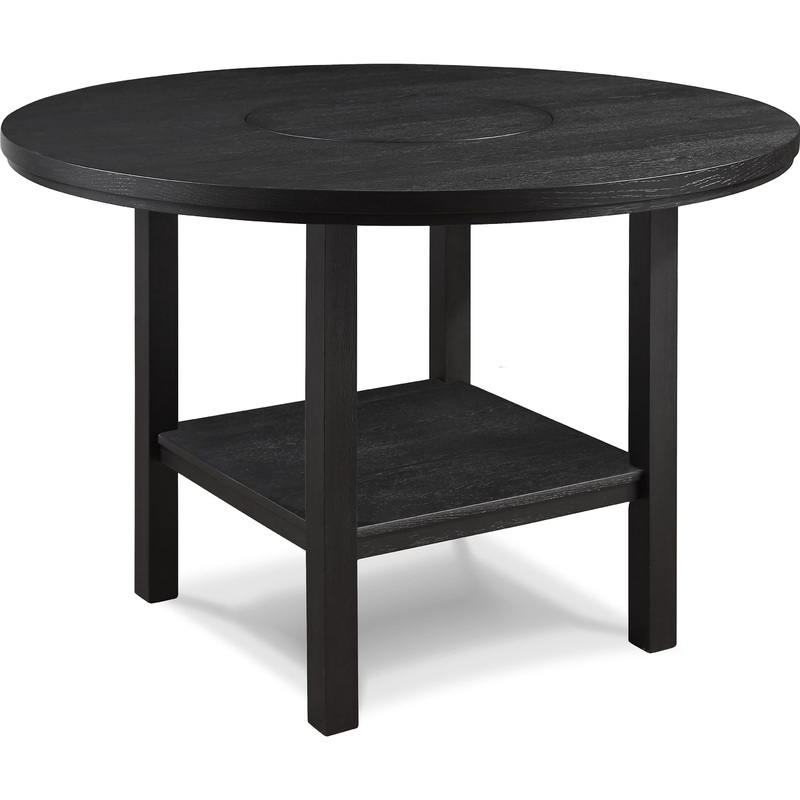 Crown Mark Guthrie 2711T-54 Round Counter Height Dining Table with Lazy Suzan