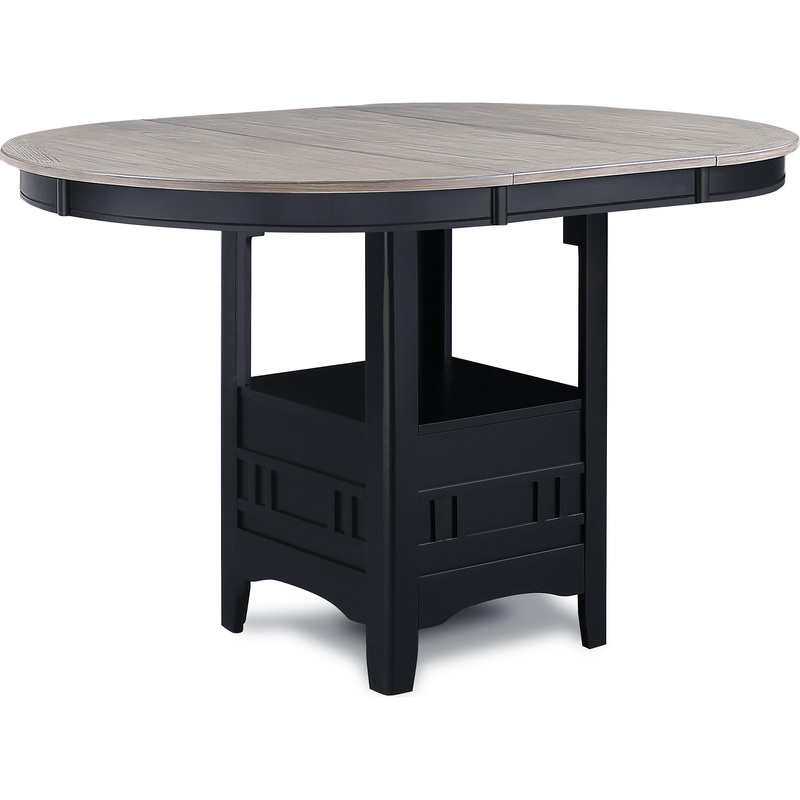 Crown Mark Hartwell 2795LG-T-4260 Counter Height Dining Table – Light Grey