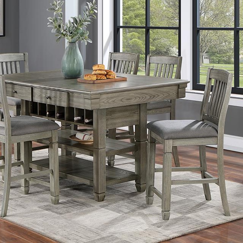 Furniture of America Anaya CM3512GY-PT Counter Height Table