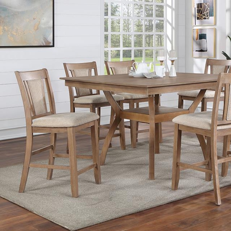 Furniture of America Upminster CM3984NT-PT Counter Height Table