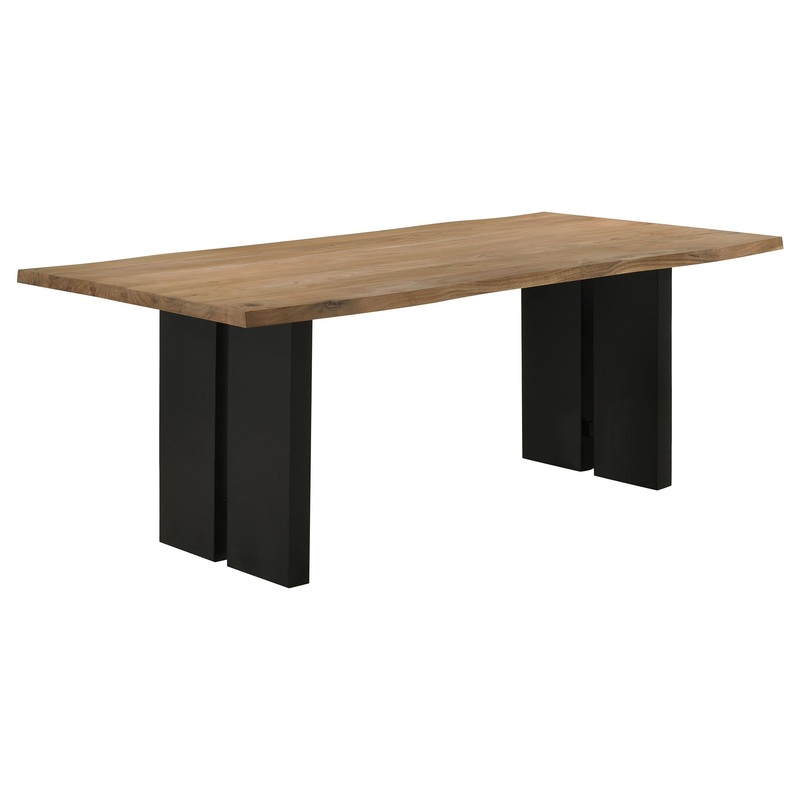Coaster Furniture Bradshaw 115541 80-inch Live Edge Wood Dining Table – Natural Acacia