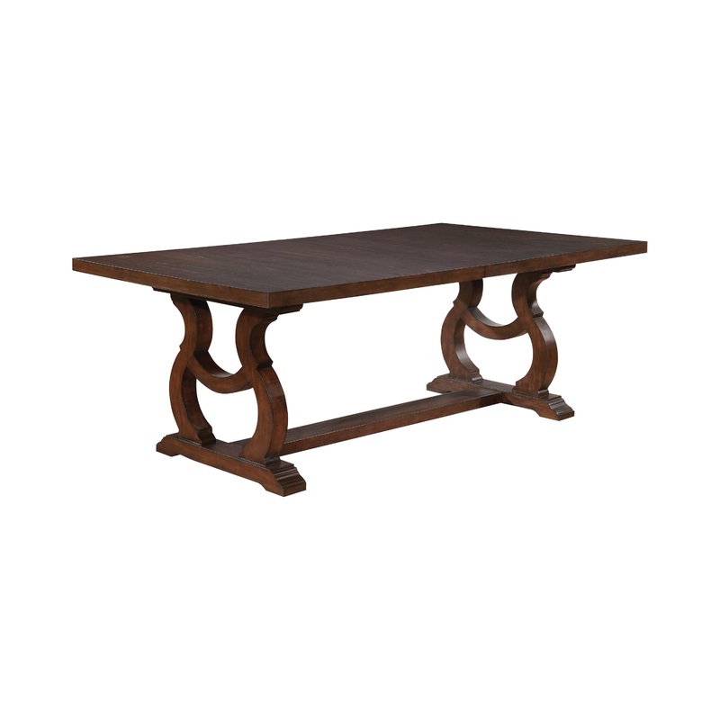 Coaster Furniture Brockway 110311 104-inch Extension Leaf Dining Table – Antique Java