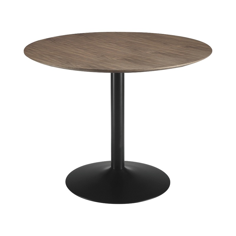 Coaster Furniture Cora 110280 Round 40-inch Wood Top Dining Table – Brown Walnut