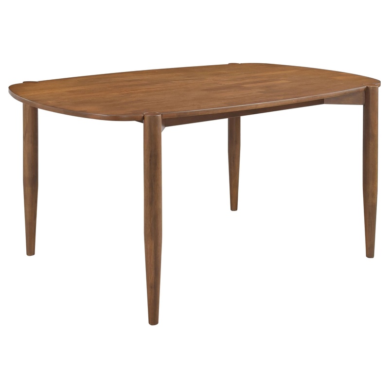 Coaster Furniture Dortch 108461 Oval 63-inch Solid Wood Dining Table – Walnut