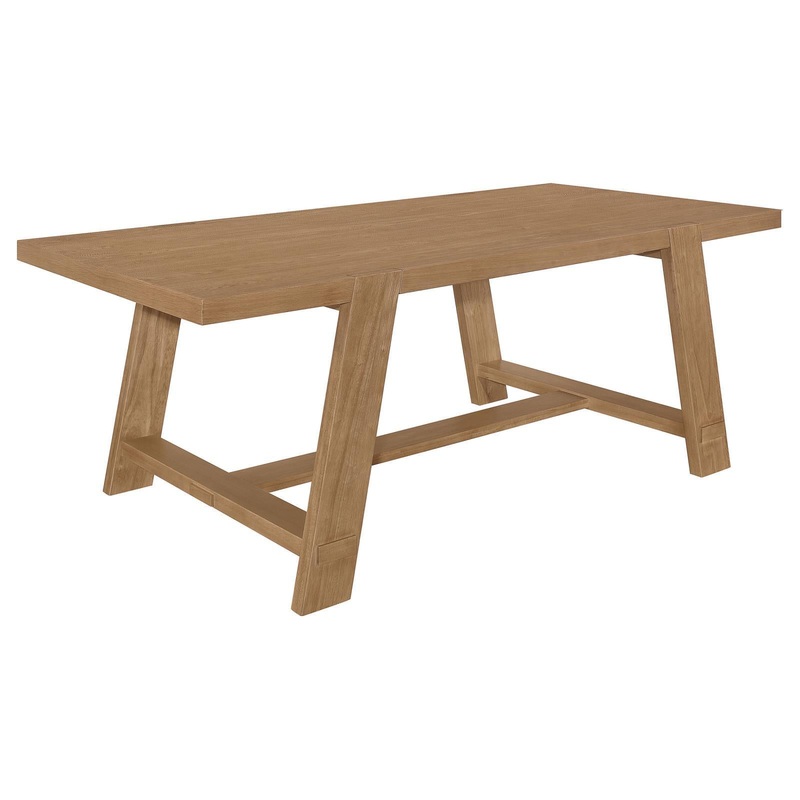 Coaster Furniture Sharon 104171 Rectangular 84-inch Wood Trestle Dining Table – Brown