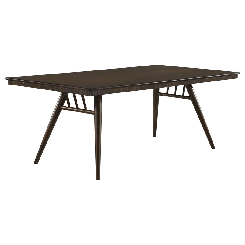 Coaster Furniture Wes 115271 Rectangular 80-inch Wood Dining Table – Dark Walnut