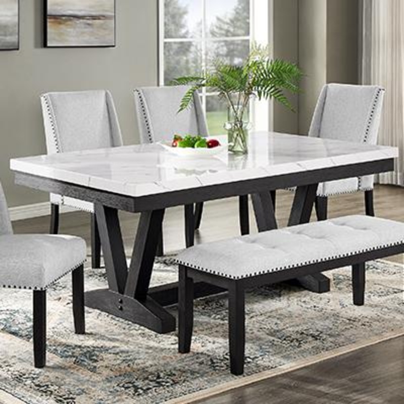 Crown Mark Vance 1319T-4272 Dining Table – Dove Grey
