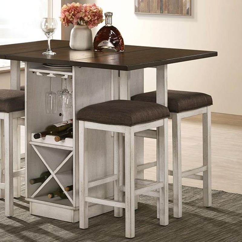 Furniture of America Bingham CM3168BR-PT Counter Ht. Table