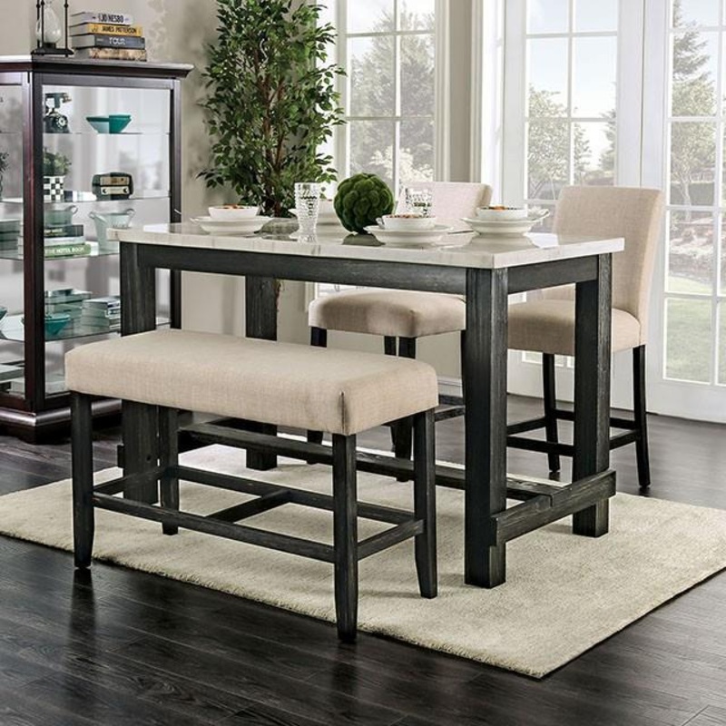 Furniture of America Brule CM3736PT Counter Ht. Table