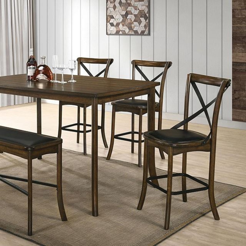 Furniture of America Buhl CM3148PT Counter Ht. Table