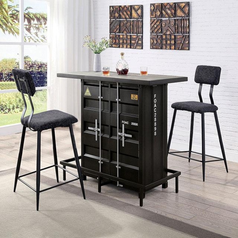 Furniture of America Dicarda CM3789BK-BT Bar Ht. Table