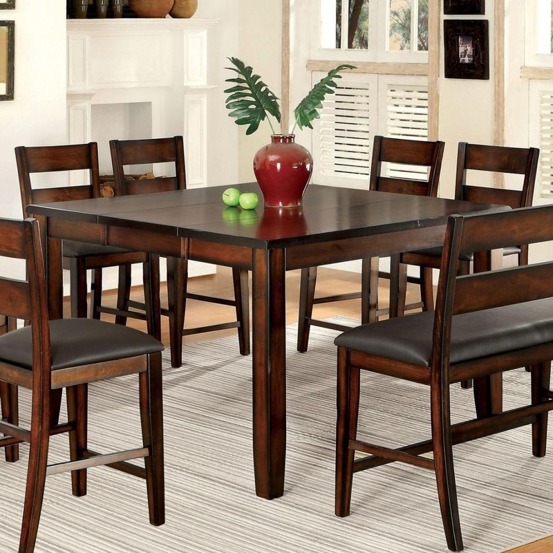 Furniture of America Dickinson CM3187PT Counter Height Table
