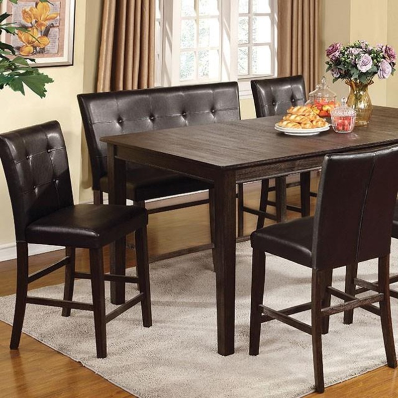 Furniture of America Edgemont CM3681DK-PT Counter Ht. Table