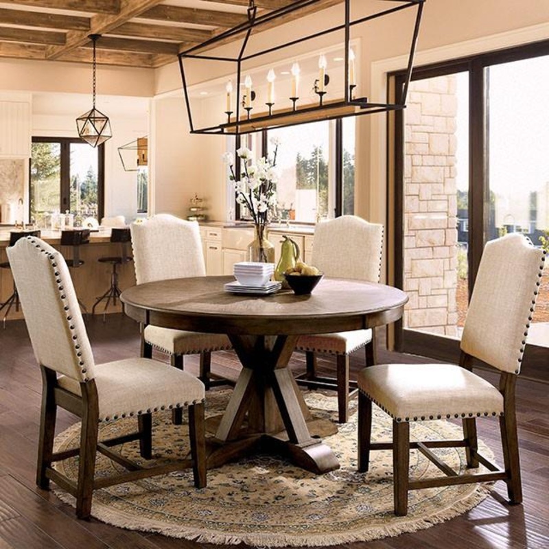 Furniture of America Julia CM3014RT Round Dining Table