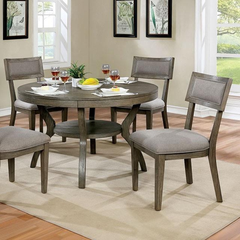 Furniture of America Leeds CM3387RT Round Dining Table