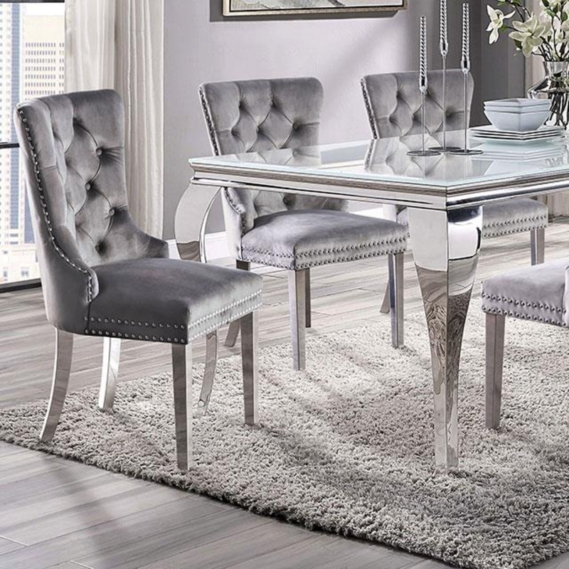 Furniture of America Neuveville CM3903WH-T-TABLE Dining Table