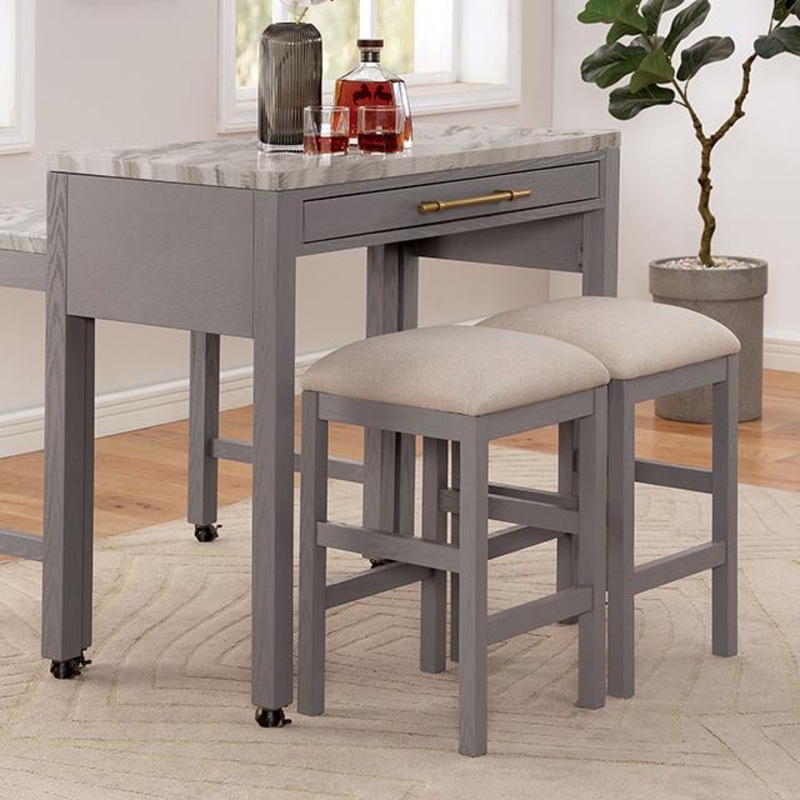 Furniture of America Whitehall FOA3544LG-PT Counter Ht. Table