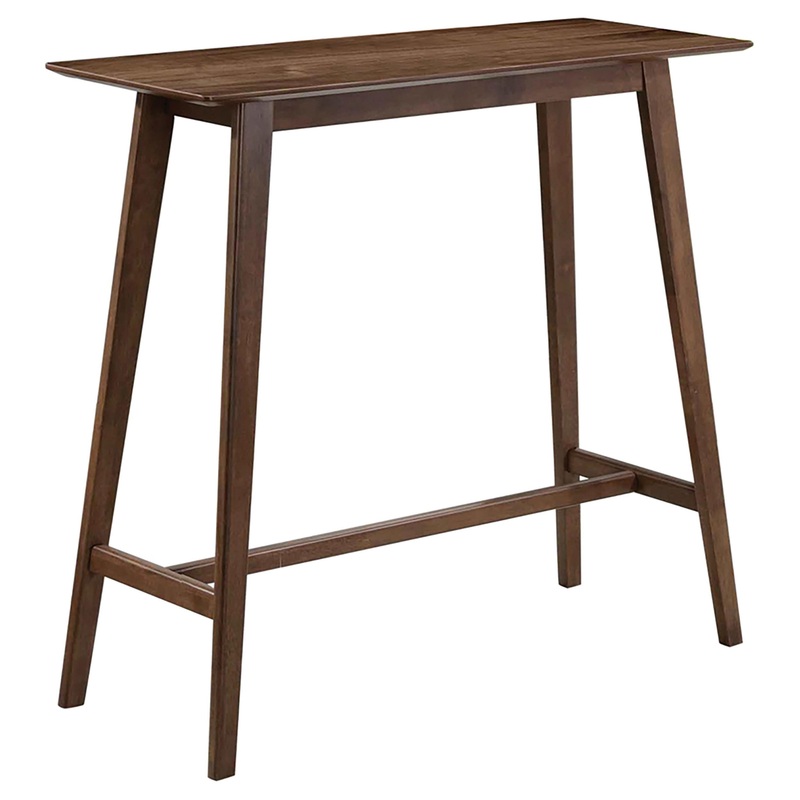 Coaster Furniture Finnick 101436 Rectangular 47-inch Pub Height Bar Table – Walnut