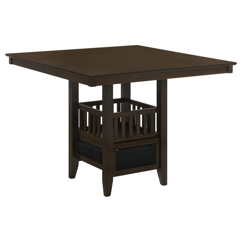 Coaster Furniture Jaden 100958 Square 47-inch Counter Height Dining Table – Espresso