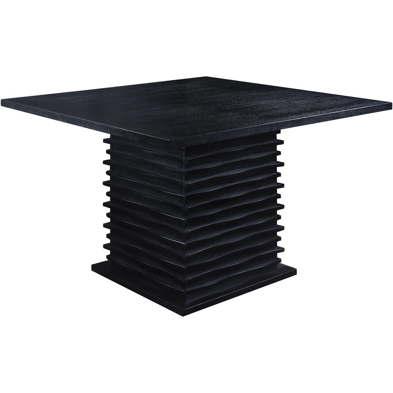 Coaster Furniture Stanton 102068 Square 54-inch Counter Height Dining Table – Black
