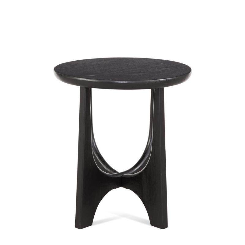 Dunnigan – Round End Table – Black
