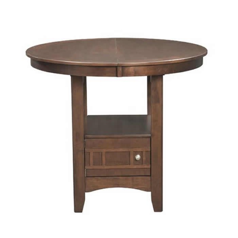Elements International Round Max Counter Height Dining Table with Pedestal Base DMX100DT