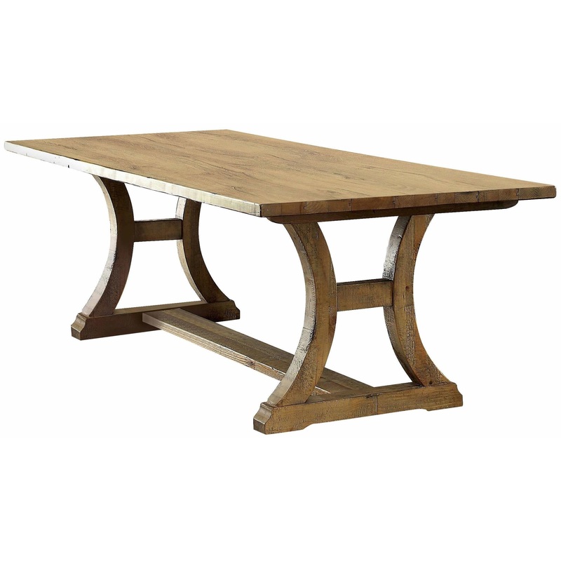 Furniture of America Gianna Dining Table with Trestle Base CM3829T-TABLE