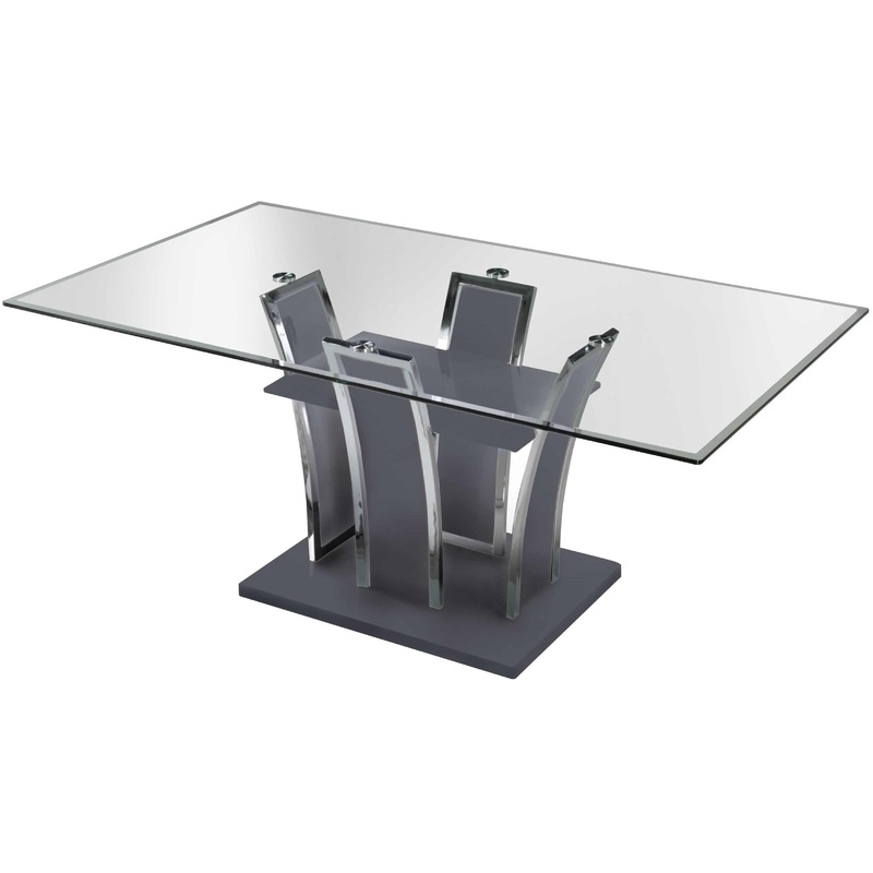 Furniture of America Glenview CM8372GY-T Dining Table, Gray