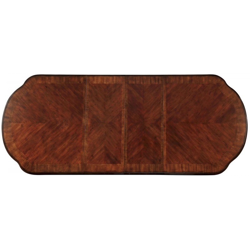 Furniture of America Oval Wyndmere Dining Table with Pedestal Base CM3186CH-T-TABLE