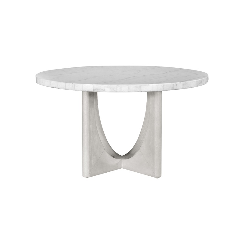 Gavin – Dining Table – Driftwood / White Marble
