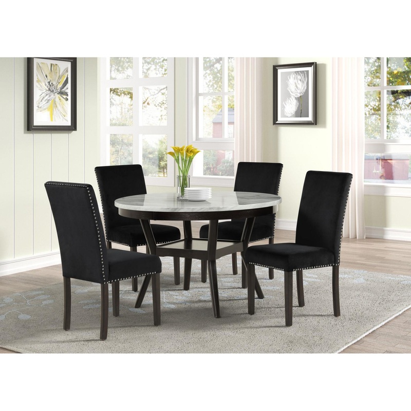 Generation Trade Glacier 341010 Dining Table – Faux Marble