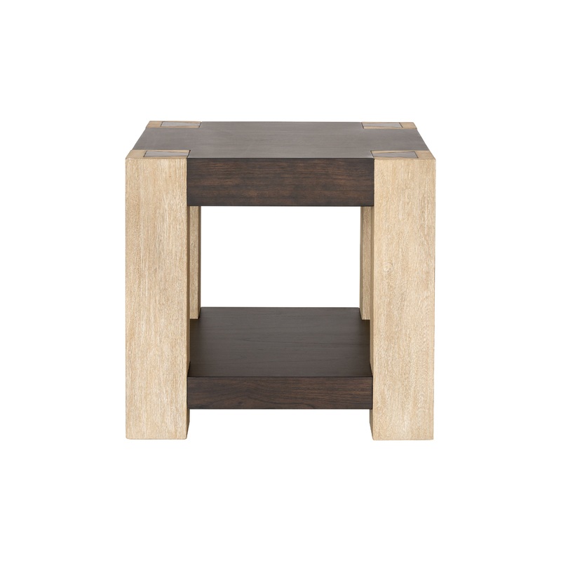 Harmony – End Table – Carbon Mindi / Blonde Acacia
