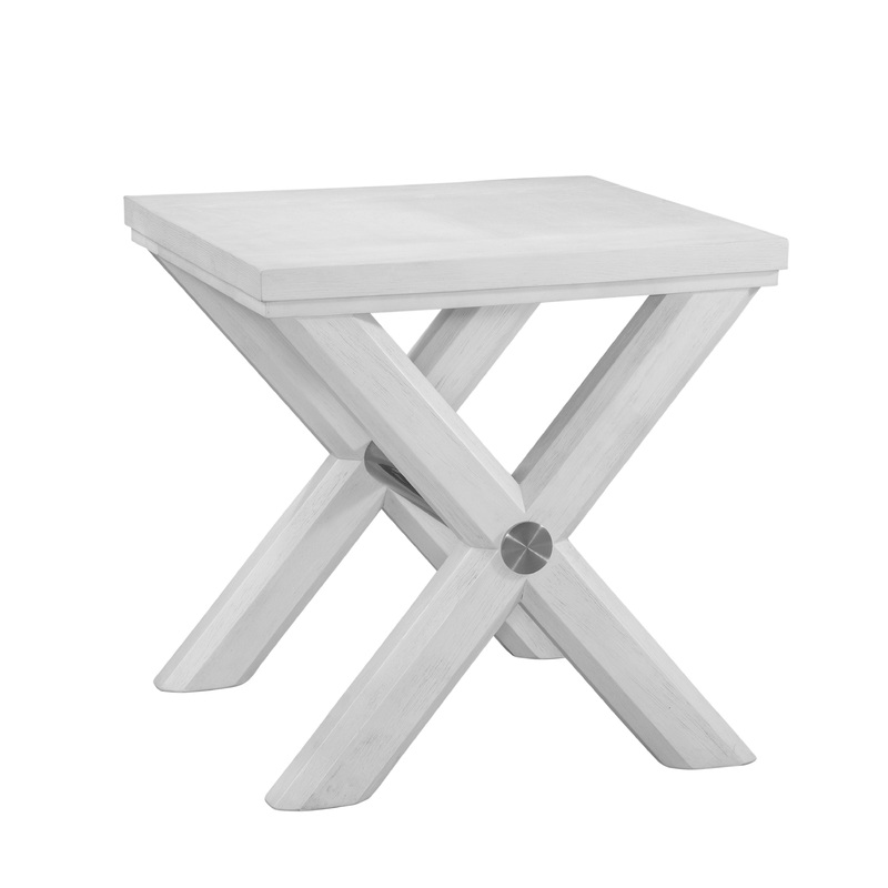 Nadine – End Table – White