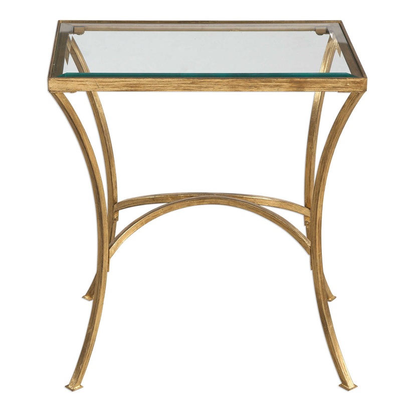 Alayna – End Table – Gold