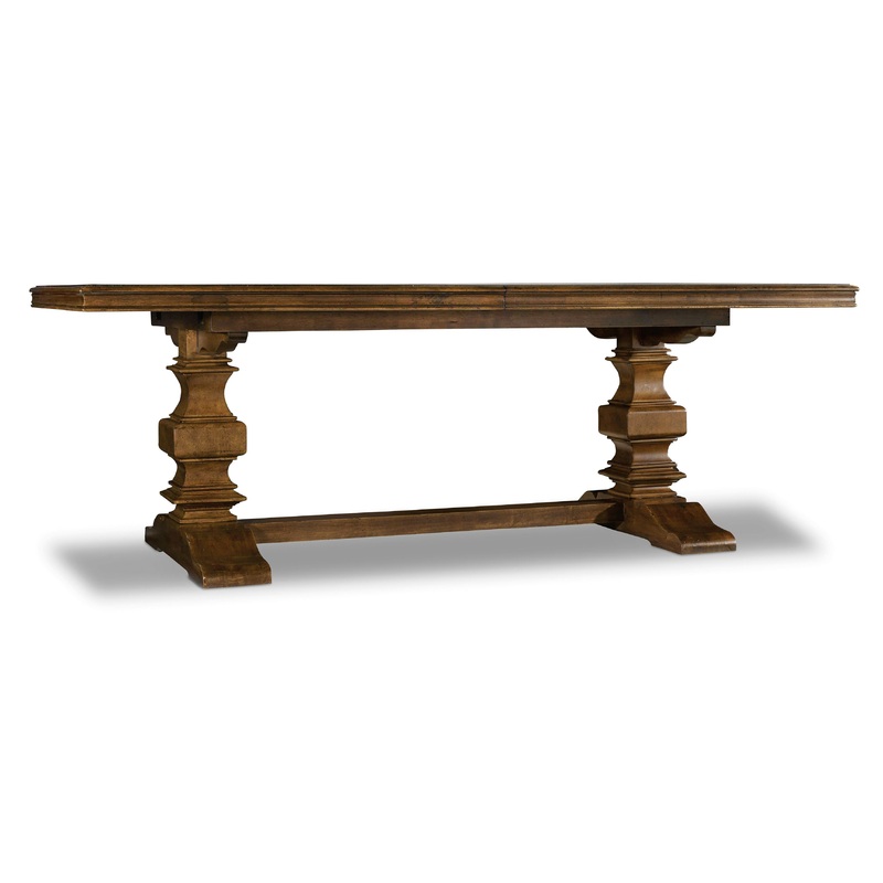 Archivist – Trestle Table With 2-18″ Leaves