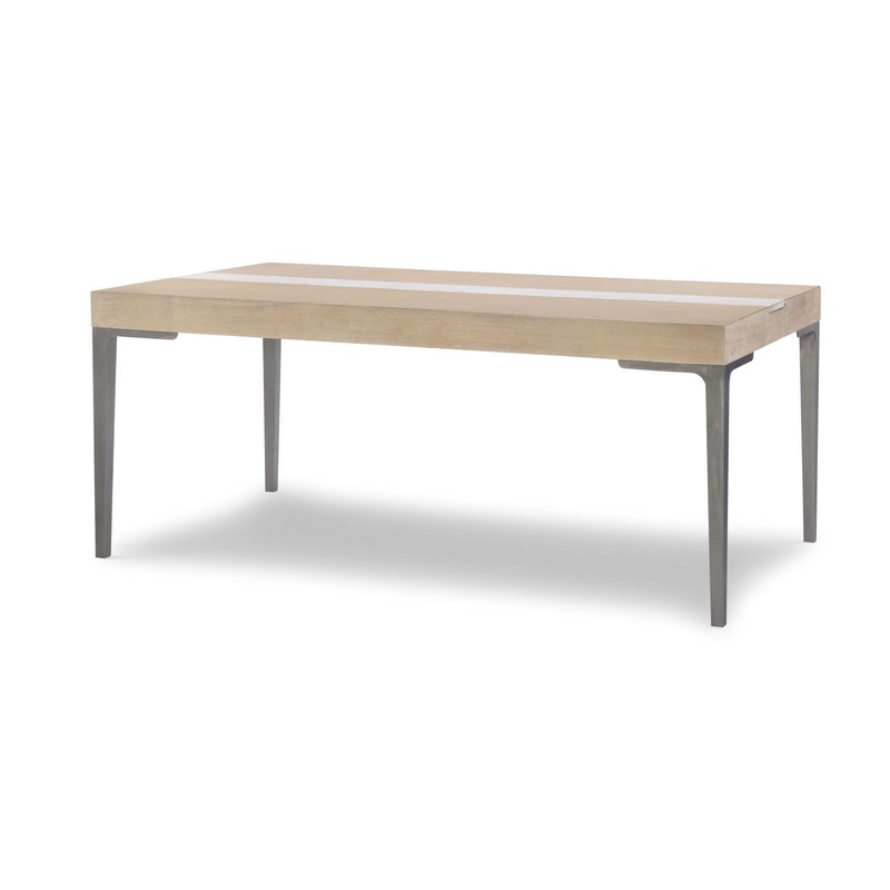 Biscayne – Complete Leg Table With Stone Insert – Malabar With Alabaster Fronts
