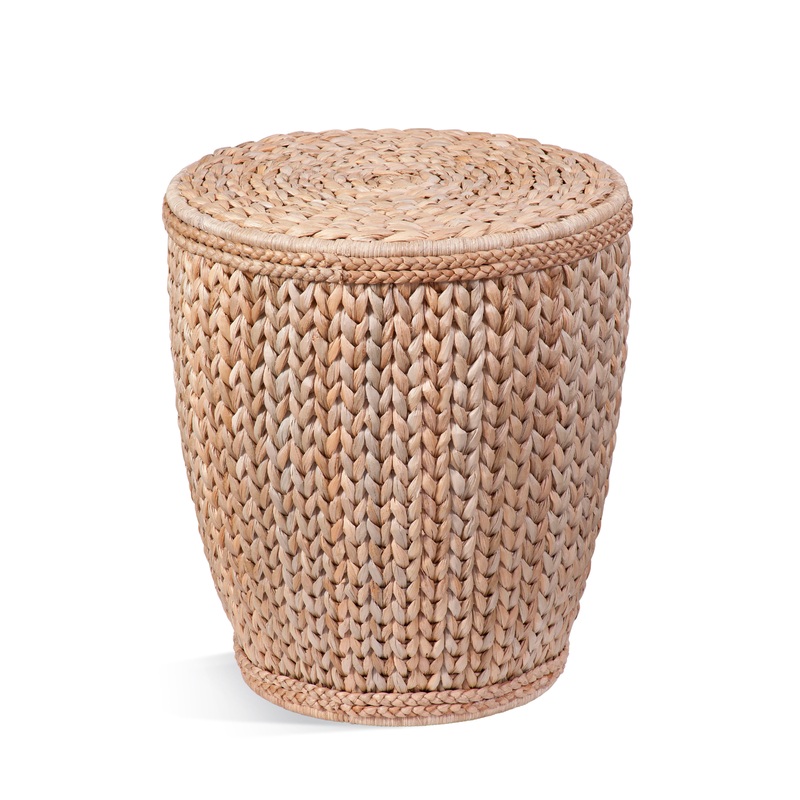 Caffey – Round End Table – Light Brown