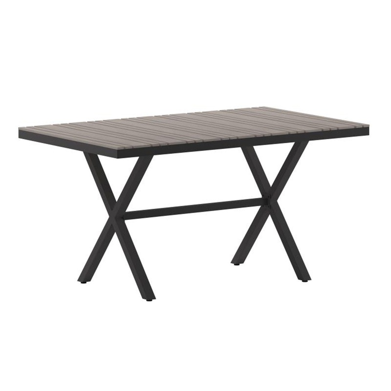 Flash Furniture – X Frame Patio Table – Gray
