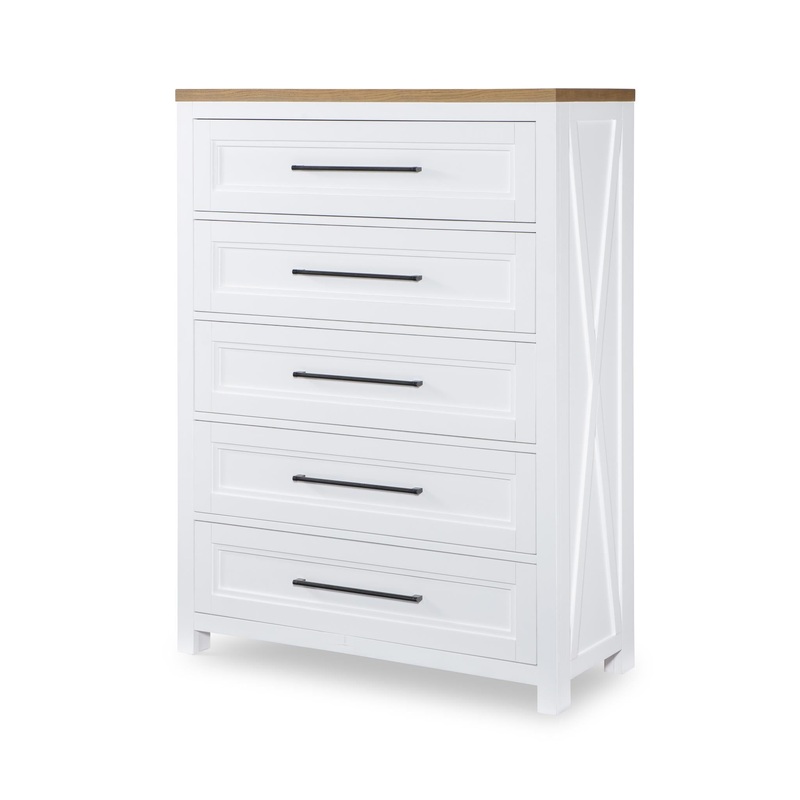 Franklin – Drawer Chest – Harvest Oak / Natural White
