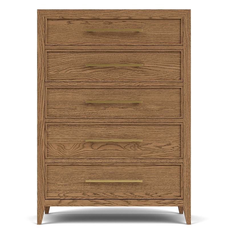 Halbrooke – Five Drawer Chest – Light Brown
