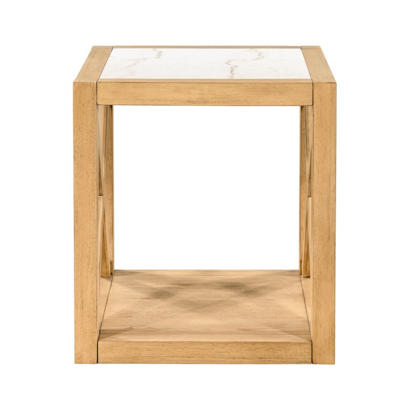 Holden – Square End Table – Rustic Blonde