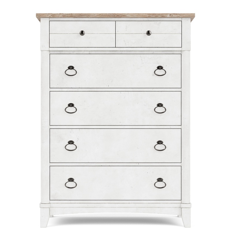 Maddox – Five Drawer Chest – White