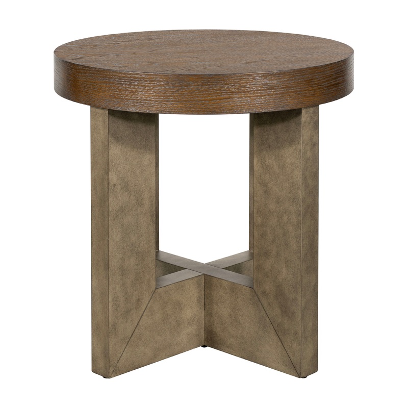 Nova – End Table – Cerused Charcoal Oak