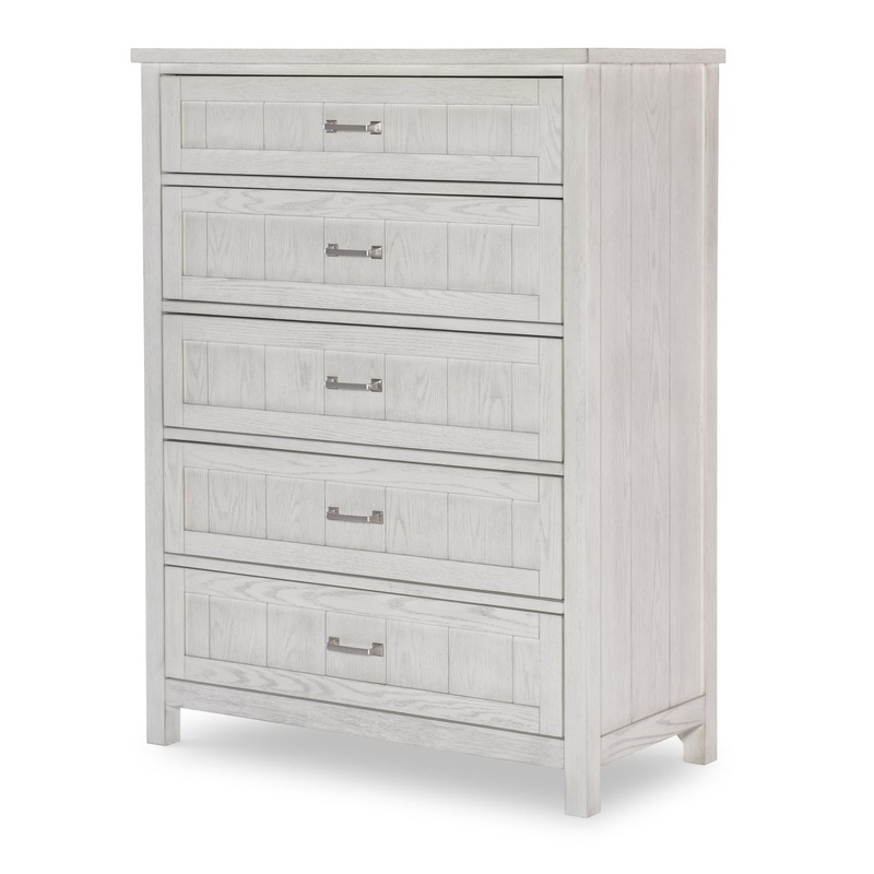Preston – Five Drawer Chest – Bleached Linen
