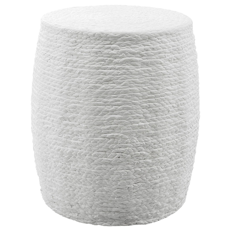 Resort – Accent Stool – White
