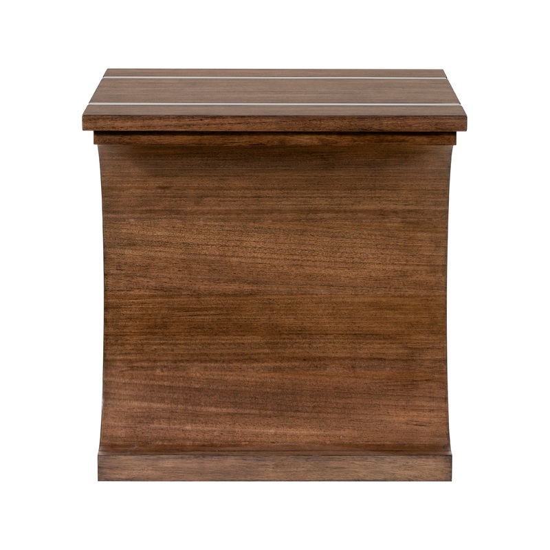 Roundabout – Square End Table – Smoked Tawny Eucalyptus
